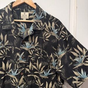 Solitude 100% silk Hawaiian shirt Washable silk size L vintage